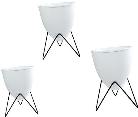 CAXUSD 3sätze Blumentopf Mit Wasserspeicher Für Hydrokultur Blumenbeet-Container Selbstbewässernder Topf Für Balkon Und Garten Blumenkübel Mit Wasserreservoir Für Innen Und