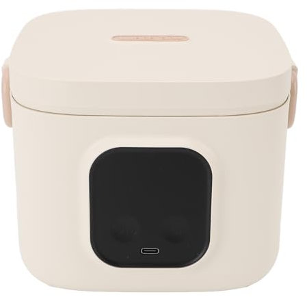Fockety Boîte à lunch électrique, 800ml Batterie intégrée 14000mAh Chauffe Thermostatique Ajustable Lunch Box Chauffante Rechargeable Facile à Nettoyer Chauffe Alimentaire Portable