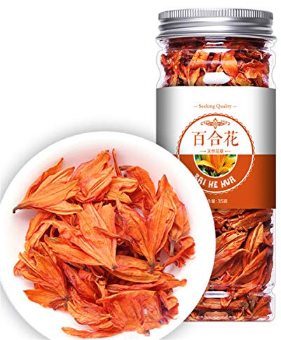 Original natürlicher loser Kräutertee – Duftveilchen – Kräutertee aus Blumen und Früchten mit konserviertem goldenem Seidenju grünes Bio-Lebensmittel ohne Zusatzstoffe (35g Lilie)