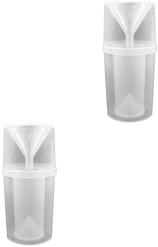 SUPVOX 2 Ensembles pluviomètre Enregistrement Manuel jauge d'arrosage jauge d'eau pour la Pluie Basique récupérateur de Pluie pluviometre Tasse à mesurer en Plastique Outils de Jardinage
