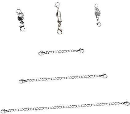 PERSELOSO DIY Necklace Magnetic Clasp Necklace Extension Chain Jewellery Accessories Magnetic Buckle for DIY Jewelry Making