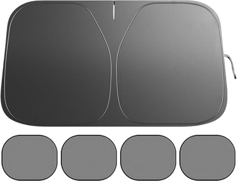 Shade Sun pour Le Pare-de Voiture, Shardes de fenêtre de Voiture,Shade de Pare-à Isolation Pliable | Accessoires de Protection UV Portables légers pour Le Camping Troissage de Voyage
