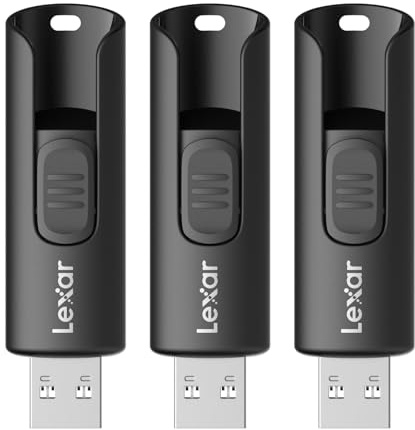 Lexar 32GB Pack de 3 Unidades Flash A30E USB 3.2 Gen 1, Unidad USB hasta 100MB/s, Expansión y Respaldo de Almacenamiento para Sistemas PC y Mac