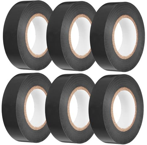 Zerodeko 6rollos Cinta Aislante Eléctrica De Cintas Aislantes Para Cables De Alta Temperatura Para Envolver Cableado Interiores