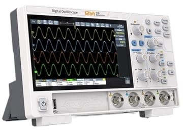 AIRUIXI Digital Oscilloscope 2CH4CH 1.25Gs/s 500uV/div 12-bit High Resolution Touchable Fluorescent Oscilloscope LIN Decode(ADS824A,A.U)