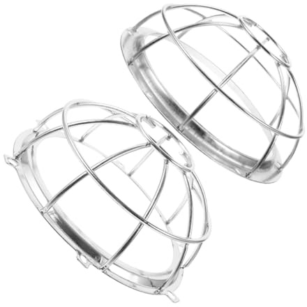 Angoily 2 Piezas Protector para Cabezal de Aspersor de Incendios de Acero Inoxidable Resistente Fácil Instalación con Soporte Desmontable para Techos Protección Duradera contra Daños