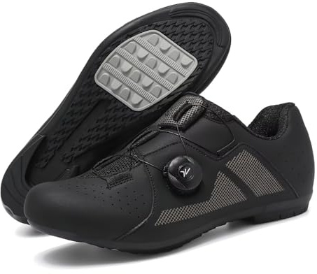 Men’s Performance Road Cycling Shoes - Lightweight, Breathable Design with Cleat Compatibility for Endurance Rides & All-Day Comfort Black10
