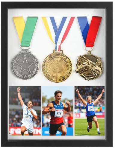 Walasis 3d Bilderrahmen Zum Befüllen Groß 3cm Tiefer Rahmen 40x50 Schwarz | Objektrahmen Schaukasten für Brautstrauß, Fotos, Collage, Trikot und T-shirt