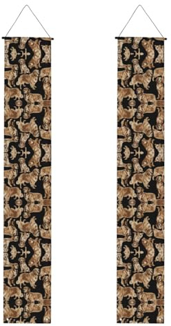 Banner mit Golden Retriever-Druck, Polyester-Banner, für drinnen und draußen, einfach aufzuhängen, wiederverwendbar