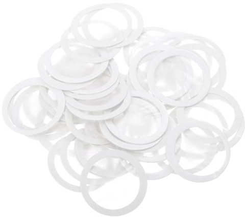 SOLUSTRE Kazoo Flötenmembranen als Flötenzubehör aus Langlebigem Abs 50 Stück Praktische und Sichere Transparente Kazoo Membranen für Vielseitigen Einsatz