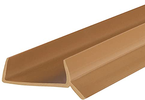 STEIGNER Küchenleiste Abdichtungsprofil für Küchensockel 18mm / 19mm, 2m Dichtprofil Braun