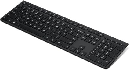 Lenovo Professional - Tastatur - Full Size - kabellos - 2.4 GHz, Bluetooth - QWERTZ - Deutsch - Grau - braune Box
