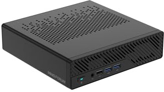 MINISFORUM Mini PC MS-A1, Barebone Mini Workstation con DDR5/4xM.2 NVMe SSD/AMD AM5 Socket, 2 x 2,5G RJ45 LAN, HDMI/DP/Type-C, 2 x USB 3.0, WiFi6e e BT5.2, Mini Computer (NO CPU/NO DDR5/NO SSD/NO OS)