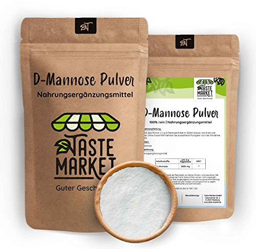 D-Mannose Pulver 500 g | 100% natürliches Mannose Pulver ohne Zusätze | Vegan