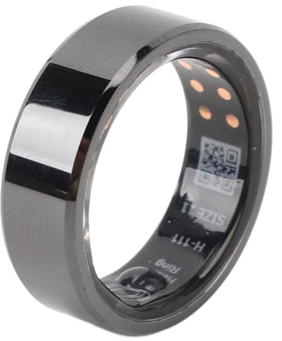 Bewinner Smart Ring Gesundheits-Tracker, Fitness- und Wellness-Tracker mit Körpertemperatur, Schlafüberwachung, Wasserdichter Schrittaufzeichnungsring mit Kabelloser Aufladung für Männer
