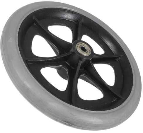 NUOBESTY 8-zoll Rollstuhl Vorderrad mit Vollgummireifen Rollator Ersatzteile Verschleißfest Belastbar für Rollstühle