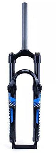 26 27,5 29 tums cykelgaffel Mountainbikegaffel mekanisk fjädrande gafflar 80 Travel Rebound Justering Manuell lockout 1-1/8 rak framgaffel Skivbroms Cykelgaffel 9mm QR(Blå,26tum)