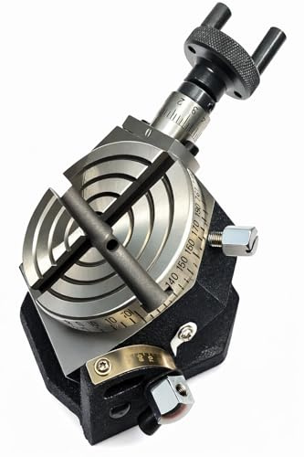 3-Inch Tilting Rotary Table, Horizontal and Vertical, Milling Machine Compatible, 80mm