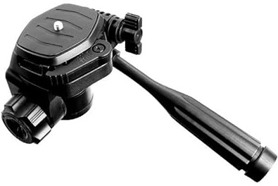 ThtRht Tripod Fluid Head Mount Panhead with 1/4'' Quick Release Plate Long Handle Pan/Tilt Head Phone Holder Adapter Pan Head for Action Camera Tripod DSLR Camcorder Video Recording Vlog Selfie Stick