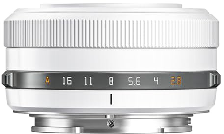 TTARTISAN AF 27mm F2.8 Autofokus Objektiv für Sony, APS-C Ultrakompaktes Pancake-Objektiv, Vollmetallgehäuse mit geklicktem Blendenring für Sony E-Mount-Kameras (weiß)