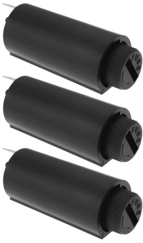 BildeeMait 3pcs 5x20mm Vertical Fuse Holder with Cover, 250V 10A Enclosed for Plastic Case Secure Circuit for Protection in Power Boards