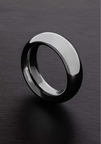Triune Donut Penis Ring aus Edelstahl, Innerduchmesser 6 cm, 1.5 cm Ringdicke, Silber