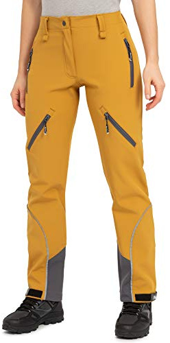 Rock Creek Softshellhose Damen Outdoor Wanderhose D-444 | Wasserabweisende Funktionshose für Frauen, Trekkingbekleidung für Wandern, Camping, Freizeit und wechselhaftes Wetter