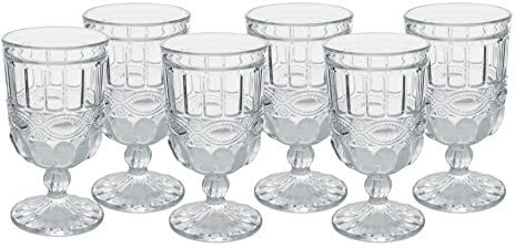 Nobilis - Juego de 6 copas de cristal transparente (275 ml)