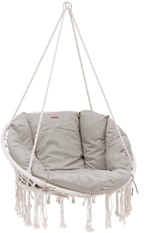 Hespéride HES23-186679A relaxstol med Cordessa kudde beige, legerat stål, stor