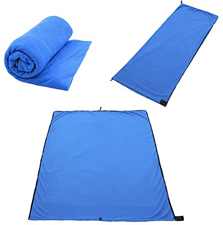 Kaxenig Fleece Warm Schlafsack Reiseschlafsack Hüttenschlafsack Reise Schlafsack Inlett,Sportschlafsack Für Reisen, Camping Und Immer Dann, Wenn Sie Über Nacht Von Zu Hause Weg Sind