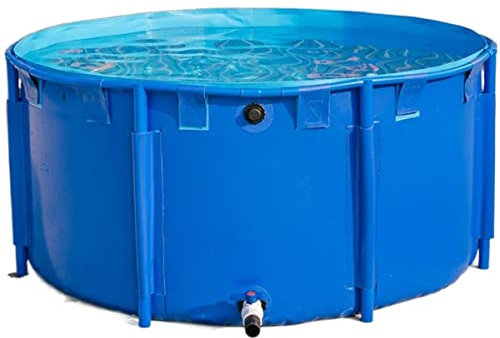 Piscina Fuori Terra/ Telaio Acciaio Piscina Fuori Terra Per Cani Adulti Per Bambini, Cortile / Giardino / Casa, Piscine Ultra Piccole Con Telaio In Plastica Metallica, Piscina Relax Blu Rotonda ( Colo