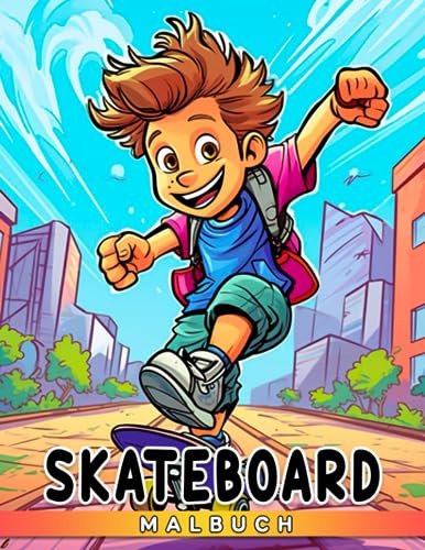 Skateboard-Malbuch: Hip-Hop Illustration Ausmalen | Stressabbau
