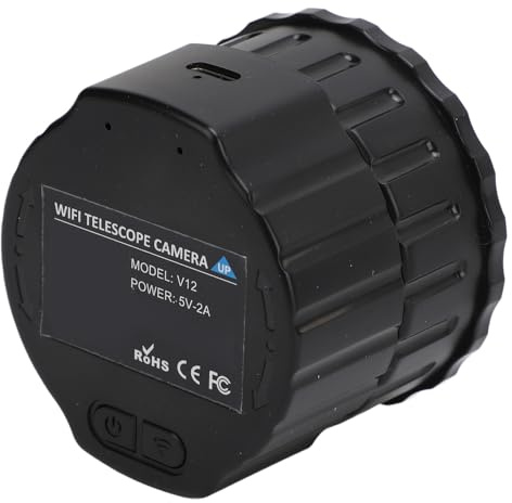 2K WiFi Elektroniskt Okular, Teleskop och Mikroskoptillbehör, 2K Videoinspelning och 4MP Elektroniskt Okular för Astrofotografering, Fågelskådning