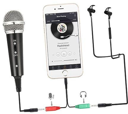 BESTonZON Kondensator Mikrofon mit Ständer aus Legierung Flexibler Arm und Freihändige Bedienung für PC und Selfie Aufnahmen für Live Streaming und Videoaufnahmen