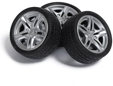 MUSISALY 10 Stück 4,8 cm Durchmesser Spielzeugauto-zubehör DIY Runde Gummiräder Handgefertigtes Auto-bastelzubehör Für Kinder Zuhause