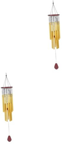 Toddmomy Lot De 2 Carillons Éoliens en Métal pour Extérieur Lanternes Balcon Carillon Porte- Jolis Carillons Éoliens Jardin Belvédère Ornements De Jardin Cloches Carillons