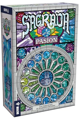 Devir - Sagrada: Pasión, Juego de Mesa, Expansión de Sagrada, Juego de Construcción, Expansión de Juego de Mesa (BGSAGPSP)
