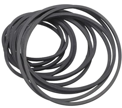 JINQIGG Gummi-Antriebsriemen für Band-Recorder, Video-Player, 20-teiliges Set, robust und stabil, gemischte Größen, 35–65 mm Breite, 1,2 mm Mix-Kassettenband-Antriebsriemen