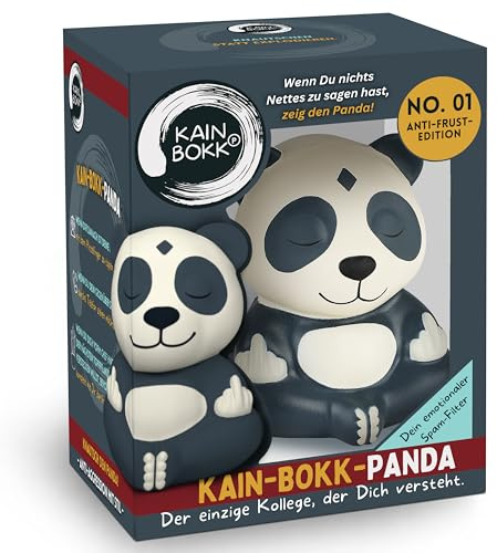 GLÜCKSGUT® Kain BOKK Panda Knautsch-Buddha Anti-Stress Geschenk