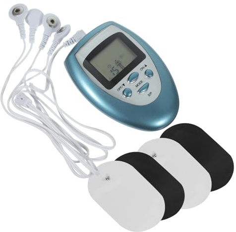 Healvian Électrostimulateur Portable Stimulateur De Détente Musculaire Avec 4 Électrodes 8 Modes Thérapeutiques Pour Taille Épaules Jambes Pieds Aide Au Soulagement Musculaire Et À La Circulation