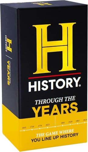 DYCE History Channel Through the Years - General Knowledge Super Trivia Chronology Timeline, Party Card Game for Adults, Family, Tweens & Teens in the Pursuit of Trivial Knowledge