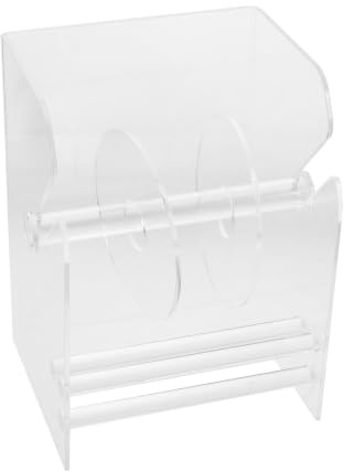 DOITOOL Distributeur D'étiquettes Réglable 3 Compartiments en Acrylique Remplissage Rapide pour Étiquettes Variées et Usage en Milieu D'expédition Chargé