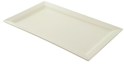 10 Strawberry Street 17-Inch by 11-Inch Rectangular Platter, White