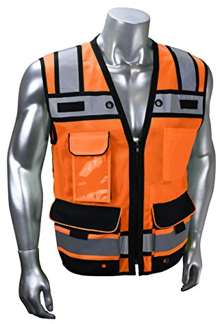 Radians SV65-2ZOM-XL Industrial Safety Vest, Orange, X-Large