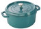STAUB Cocotte redondo de hierro fundido, color turquesa