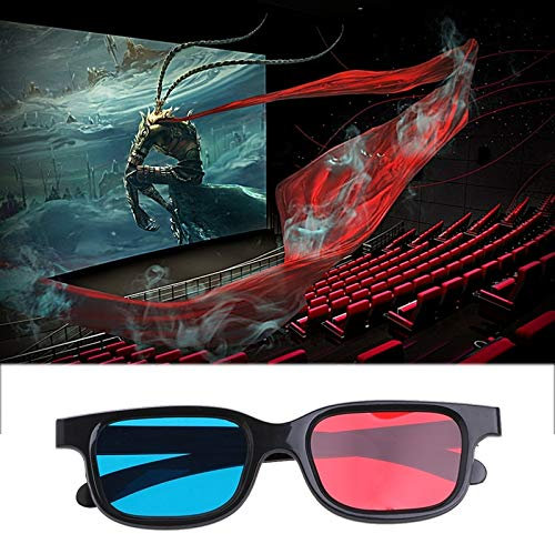 Matériel VR, équipement AR, Lunettes 3D CTJ de Lunettes 3D Universel Noir Frame Rouge Bleu Cyan anaglyphe Lunettes 3D 0.2mm for Movie Game DVD