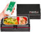 Rommelsbacher Beheizbare Lunchbox HB 100 Heatsbox - zum Erhitzen von Speisen, Zeitvorwahl, Edelstahl Schale (925 ml), Transportdeckel, per App & manuell steuerbar, 100 Watt, schwarz