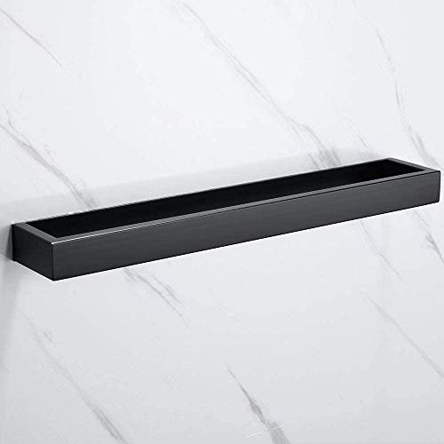 Melairy 30CM Handtuchhalter Ohne Bohren Gästehandtuchhalter Edelstahl Schwarz Handtuchstange Selbstklebend