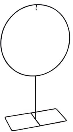 Werner Voß GmbH Dekoring auf Fuß - schwarz - Metall - 30x12x50 cm
