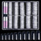 MELLIEX 500 Pezzi Unghie Finte Acrilico Artificiale Tips Unghie con Colla, Unghie Finte Tips in Francese da Donna per Saloni di Manicure (10 Misure, Trasparenti)